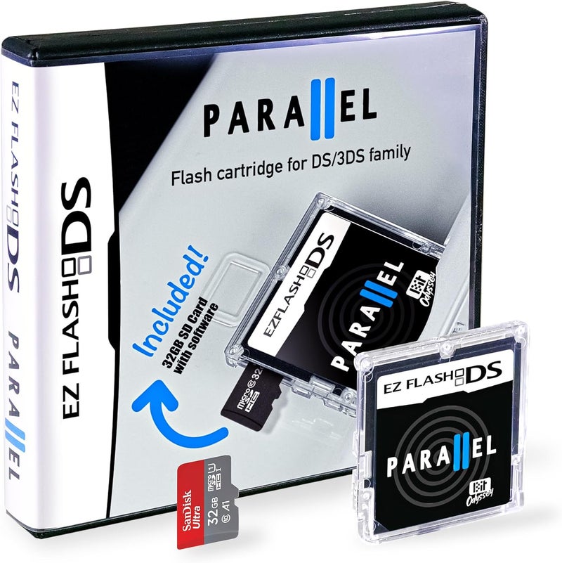 Brown Bit Odyssey EZ Flash Parallel Flash Cartridge for DS 3DS Family + 32 Gb SD Card. Compatiotor to R4. - Image 1